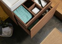 Тумба под раковину Aquanet Нью-Йорк 60 подвесная Орех арт-203945 — фото 9, Тумбы под раковину