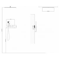 Душевая система Abber Daheim с термостатом Никель арт-AF8255NG — фото 3, Встраиваемые душевые комплекты