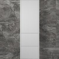 Шкаф пенал Style Line Стокгольм 36 подвесной Белый рифленый софт арт-ЛС-00002316 — фото 1, Пеналы для ванной комнаты