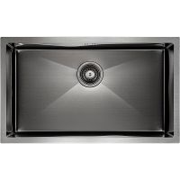 Кухонная мойка Paulmark Next 74 Uni Вороненая сталь арт-PM217444-GM — фото 1, Кухонные мойки