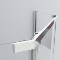 Душевой уголок Vincea Stresa 100x100 профиль Хром стекло шиншилла арт-VSP-1S100CH — фото 3, Душевые уголки трапеция