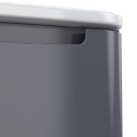 Тумба с раковиной Iddis Edifice 80 подвесная Темно-серая арт-EDI80D0i95K — фото 4, Тумбы с раковиной