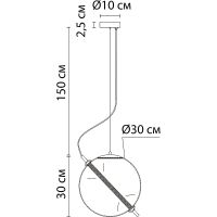 Подвесной светильник Artelamp Нolly Янтарный Полированная медь арт-A3230SP-1PB — фото 3, Подвесные светильники