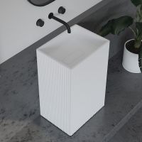 Раковина Abber Stein 50 Белая матовая арт-AS2503-H — фото 1, Раковины напольные