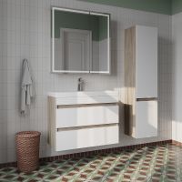 Тумба с раковиной Iddis Zodiac 80 подвесная Белая матовая Дерево арт-ZOD8AB0i95K — фото 7, Тумбы с раковиной