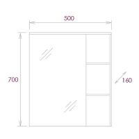 Товар: Зеркальный шкаф Onika Легран 50.00У Дуб галифакс арт-205022 - фото 7 Зеркальный шкаф Onika Легран 50.00У Дуб галифакс арт-205022 — фото 7, Зеркальные шкафы в ванную