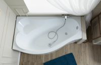 Акриловая ванна Aquanet Palma 170x90 L без гидромассажа арт-205737 — фото 8, Акриловые ванны