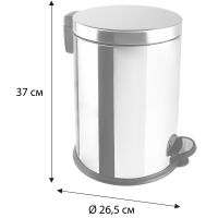 Ведро для мусора Fixsen HoReCa Хром арт-FX-34024D — фото 4, Мусорные ведра