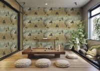 Обои Emiliana Parati Zen Винил на флизелине (1,06*10,05) Серый/Бежевый, Птицы арт-72903 — фото 3, Обои для стен