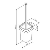 Ершик для унитаза AM.PM Gem Хром арт-A9033400 — фото 8, Ершики для унитаза