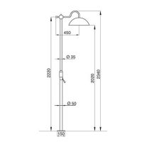 Душевая система Migliore Oxford Золото арт-19552 — фото 2, Душевые стойки