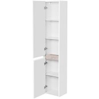 Шкаф пенал Aquaton Нортон 34 L подвесной Белый глянец арт-1A249403NT01L — фото 2, Пеналы для ванной комнаты