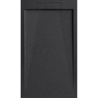 Душевой поддон из искусственного камня Esbano Luxe ESP-LX108B 100x80 ESPLX 108B Черный матовый арт-ESPLX108B — фото 1, Душевые поддоны из искусственного камня