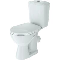 Унитаз компакт Rosa Нео Белый с бачком и сиденьем Микролифт арт-4610119203740 — фото 1, Напольные унитазы