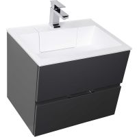 Тумба под раковину Aquanet Алвита 70 подвесная Серый антрацит арт-183992 — фото 5, Тумбы под раковину