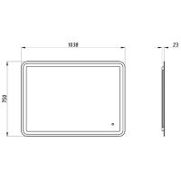 Зеркало ASB-Woodline Марика 105 с подсветкой с сенсорным выключателем арт-12220 — фото 4, Зеркала в ванную комнату