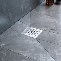 Душевой трап AM.PM MasterFlow 10 с решеткой Хром матовый Cut Gradient арт-W01BD-P11-010-01SB — фото 3, Трапы для душа