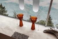 Раковина Abber Kristall 45 Коричневая арт-AT2703Opal — фото 4, Раковины напольные