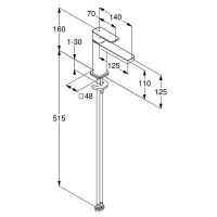 Смеситель для раковины Kludi Renon Хром арт-422820575 — фото 2, Смесители для раковины
