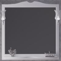 Зеркало Opadiris Валери 105 Белое матовое с выключателем арт-00-00007037 — фото 1, Зеркала в ванную комнату