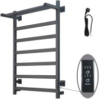 Электрический полотенцесушитель Тругор Пэк сп 20 кв П 80х50 с полкой Графит арт-ПЭКсп20квП/8050графВГП — фото 1, Электрические полотенцесушители