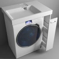 Тумба с раковиной Эстет Riga Luxe R 80 Белая арт-ФР-00009661 — фото 1, Тумбы с раковиной