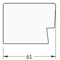 Зеркало Evoform Definite 84х64 в багетной раме - Алюминий 61 мм арт-BY 3172 — фото 6, Зеркала в ванную комнату