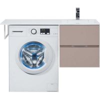 Тумба под раковину Aquanet Алвита 120 R подвесная Капучино арт-243661 — фото 3, Тумбы под раковину