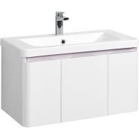 Тумба под раковину Aquaton Шерилл 85 подвесная Белая арт-1A208801SH010 — фото 1, Тумбы под раковину