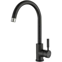 Смеситель для кухни Paulmark Holstein Черный арт-Ho212063-308 — фото 1, Смесители для кухни