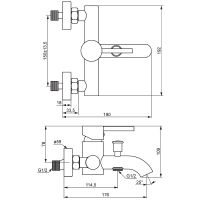 Товар: Смеситель для ванны Damixa Scandinavian Pure Золото арт-361000600 - фото 4 Смеситель для ванны Damixa Scandinavian Pure Золото арт-361000600 — фото 4, Смеситель для ванны