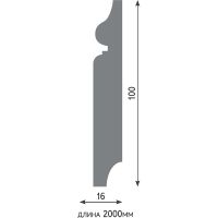 Плинтус Evrowood 2000x100x16 мм арт-PN 100 — фото 7, Плинтуса напольные