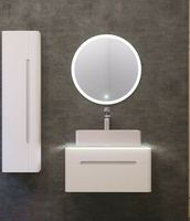 Зеркало Jorno Shine 65 с подсветкой с сенсорным выключателем арт-Shi.02.65/W — фото 10, Зеркала в ванную комнату