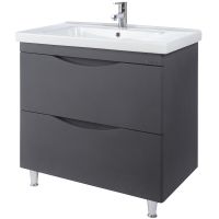 Тумба под раковину Bellezza Санриса 100 (Гармония 100) Серебро арт-4630117110369 — фото 1, Тумбы под раковину