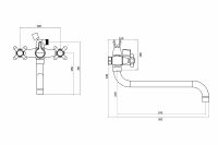 Смеситель для ванны Orange OneLife универсальный Хром арт-P03-221cr — фото 10, Смеситель для ванны