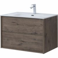 Товар: Тумба под раковину Aquanet Lino 80 Flat подвесная Дуб веллингтон арт-287543 - фото 3 Тумба под раковину Aquanet Lino 80 Flat подвесная Дуб веллингтон арт-287543 — фото 3, Тумбы под раковину