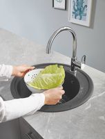 Товар: Кухонная мойка Grohe K200 51 Серый гранит арт-31656AT0 - фото 3 Кухонная мойка Grohe K200 51 Серый гранит арт-31656AT0 — фото 3, Кухонные мойки