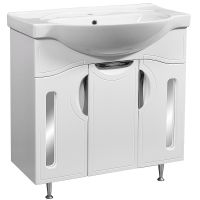 Тумба под раковину Stella Polar Сильва 80 Белая арт-SP-00000202 — фото 1, Тумбы под раковину