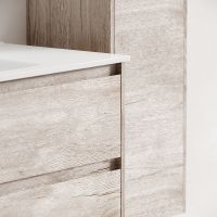 Тумба под раковину Sancos Libra 120 подвесная Дуб галифакс натуральный арт-LB120-2EG — фото 6, Тумбы под раковину