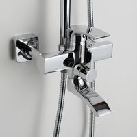 Душевая система Frap H69 Хром арт-F2469 — фото 5, Душевые стойки