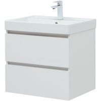 Тумба с раковиной Aquanet Вега 60 подвесная Белый глянец арт-308319 — фото 3, Тумбы с раковиной