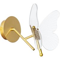 Настенный светильник Artelamp Darcy Прозрачный Золото арт-A2187AP-1GO — фото 1, Бра