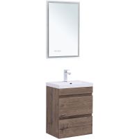 Тумба под раковину Aquanet Нота New 50 подвесная Дуб веллингтон табак арт-334190 — фото 7, Тумбы под раковину