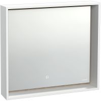Зеркало Cersanit Louna 80 с подсветкой Белое с сенсорным выключателем арт-SP-LU-LOU80-Os — фото 4, Зеркала в ванную комнату