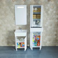 Тумба под раковину СанТа Марс 50 Белая арт-700239 — фото 4, Тумбы под раковину