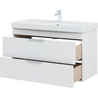 Тумба под раковину Aquanet Ирис new 100 подвесная Белый глянец арт-339280 — фото 7, Тумбы под раковину