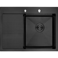 Кухонная мойка Aflorn Premium 58 Графит арт-AF95848F-R — фото 1, Кухонные мойки