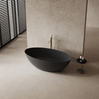 Карбоновая ванна Abber Karbon 180x85 Черная без гидромассажа арт-AK9002-1.8 — фото 4, Акриловые ванны