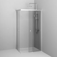 Душевой уголок AM.PM X-Joy 100х80 профиль Хром матовый стекло прозрачное арт-W94G-403-10080-MТ — фото 10, Прямоугольные душевые уголки