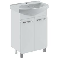 Тумба под раковину Runo Эрика 60 Белая арт-00-00004147 — фото 1, Тумбы под раковину